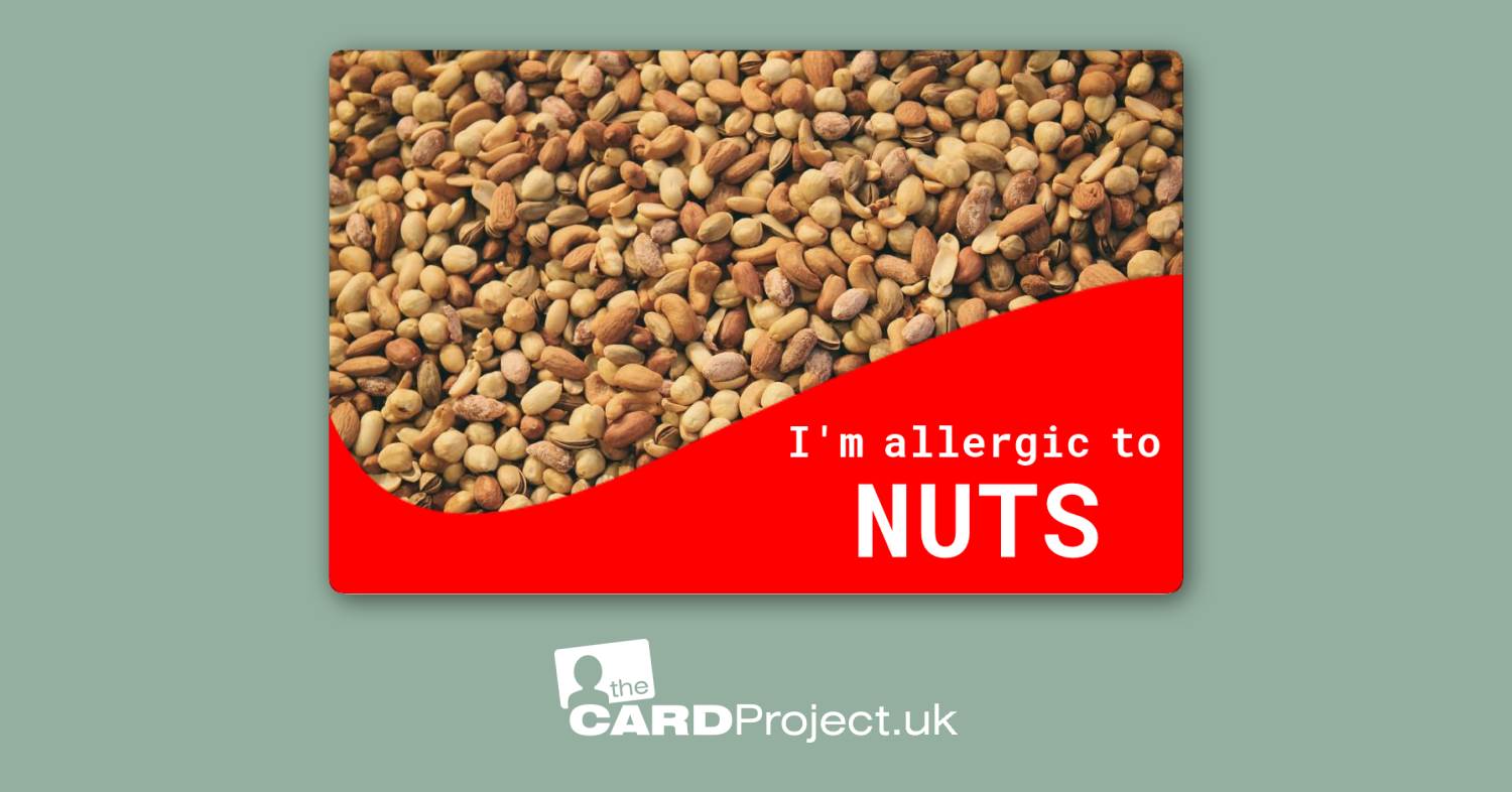 Nuts Allergy Card 